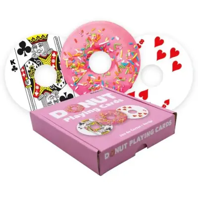 Donut Shaped Playing Cards - Figurine